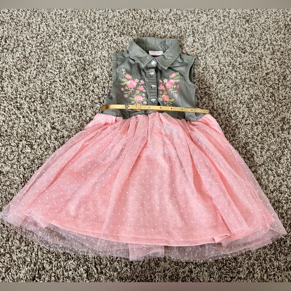 Girls Little Lass Sleeveless Dress